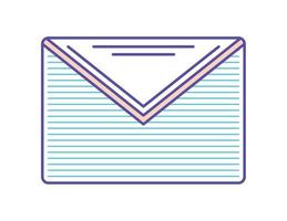 email flat icon vector