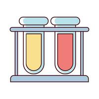 chemical test tubes vector