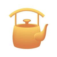 teapot flat icon vector