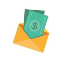 envelope and money vector