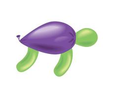 turtle balloon animal vector