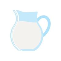 pitcher with milk vector