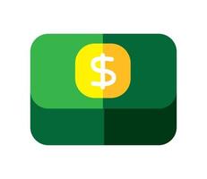 icono de pila de dinero vector