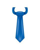 blue necktie icon vector