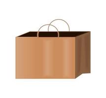 paper bag with handle vector