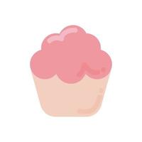 icono de cupcake dulce vector