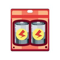 package batteries icon vector