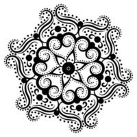 Mandala pattern for decoration. decorative, ornament, henna, mehndi, tattoo vector