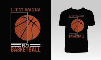 Stylish Basketball T Shirt Deisgn vector