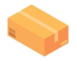 icono de caja de cartón vector