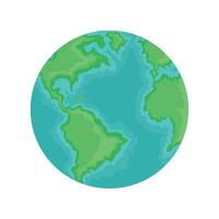 earth planet map vector