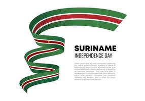 Suriname independence day background for celebration on November 25 th vector