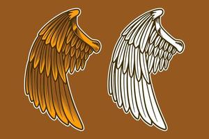 eagle wing vector illustration