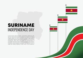 Suriname independence day background for celebration on November 25 th vector