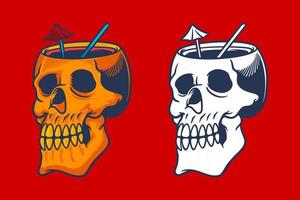 SKULL ILLUSTRATION NEW FILE 1-09 vector