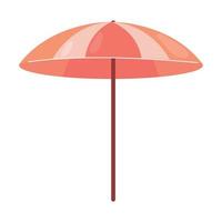 beach umbrella icon vector