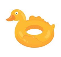 duck float inflatable vector