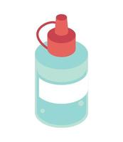 glue bottle icon isometric vector