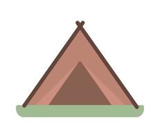 camping tent icon vector