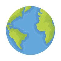 earth globe map vector