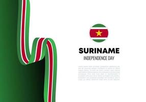 Suriname independence day background for celebration on November 25 th vector