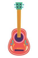 mexican guitar instrument vector