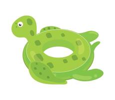 turtle inflatable ring vector