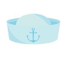 icono de sombrero de marinero vector