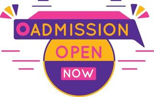 Colorful School Admission Open Now Banner Design Free PNG vector