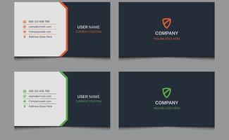 Clean Abstract creative corporate real estate professional modern name visiting business card design template. vector