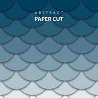 Vector background with deep blue gradient color paper cut shapes. 3D abstract paper art style, design layout for business presentations, flyers, posters, prints, decoration, cards, brochure cover.