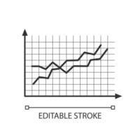 Website ranking linear icon. SEO monitoring. Thin line illustration. SMM, SEO statistics. Marketing analytics. Data analyzing. Social media analytics. Contour symbol. Vector isolated outline drawing