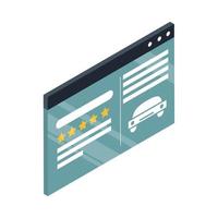 website car purchase vector