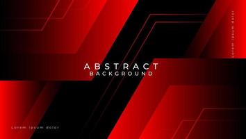 Abstract banner background with red shapes vector