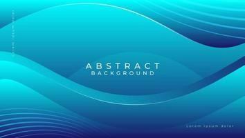 Modern blue abstract background template vector