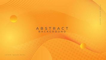 Abstract gradient yellow wavy background vector