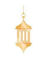 arabic lantern ornament vector