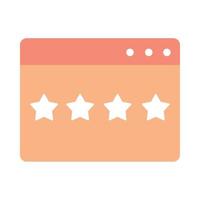 website stars rating vector