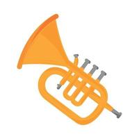 trumpet music instrument vector