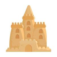 sand castle construction vector