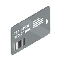 subway transport ticket vector