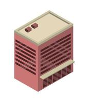 commercial building isometric vector