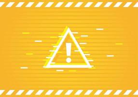 alert triangle in yellow background vector