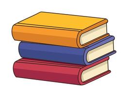pile text books vector
