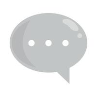 speech bubble flat icon vector