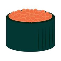 sushi con caviar vector