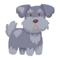 cute dog animal kid vector