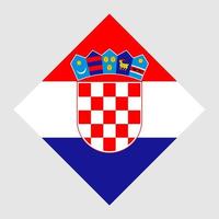 bandera de croacia, colores oficiales. ilustración vectorial vector