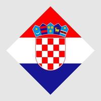 Croatia flag, official colors. Vector illustration.