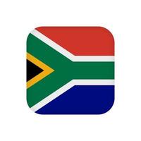 South Africa flag, official colors. Vector illustration.